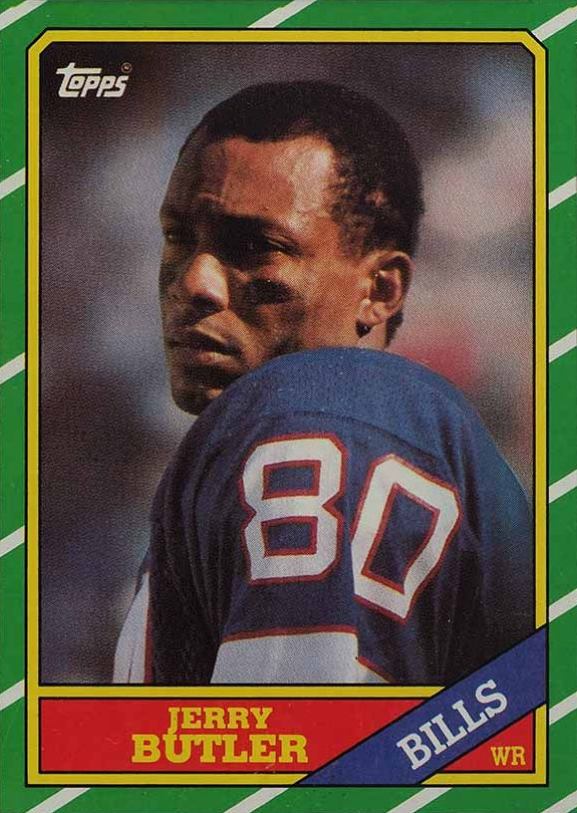 1986 Topps Jerry Butler #387 Football Card