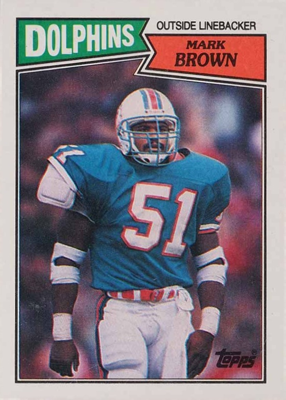1987 Topps Mark Brown #245 Football Card