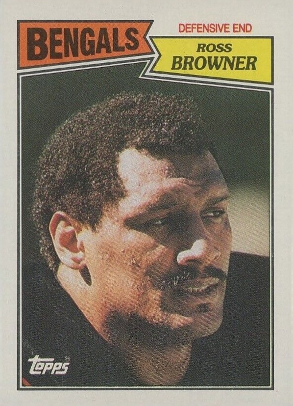 1987 Topps Ross Browner #195 Football Card