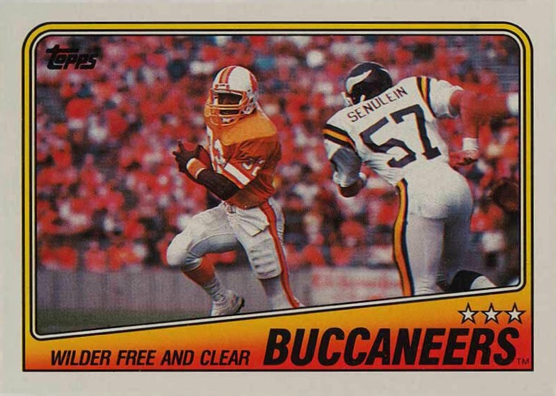 1988 Topps Buccaneers Team Leaders #350 Football Card