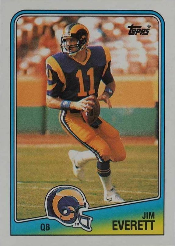 1988 Topps Jim Everett #288 Football Card