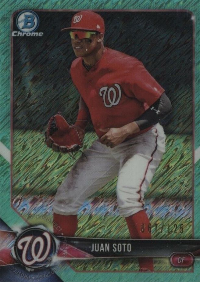 2018 Bowman Prospects Chrome Juan Soto #52 Baseball Card