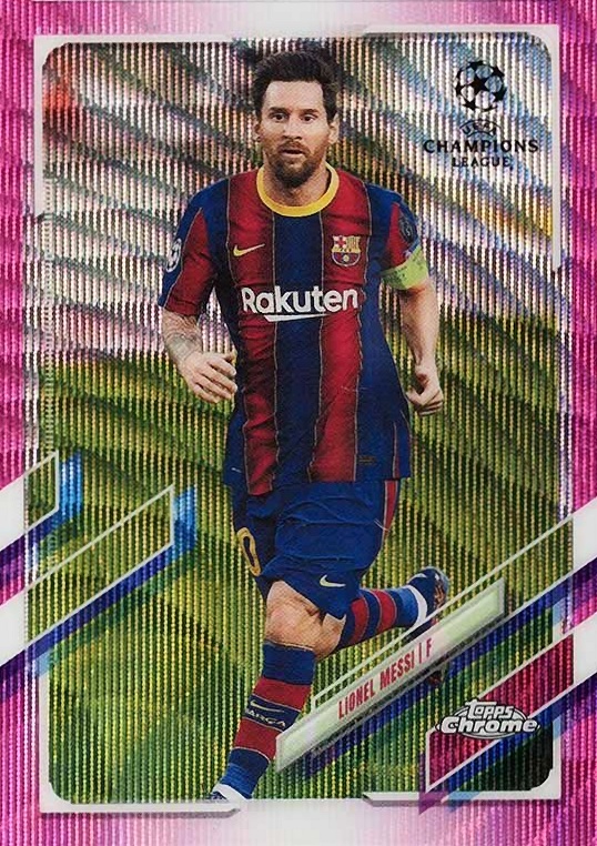 2020 Topps Chrome UEFA Champions League Lionel Messi #1 Soccer Card