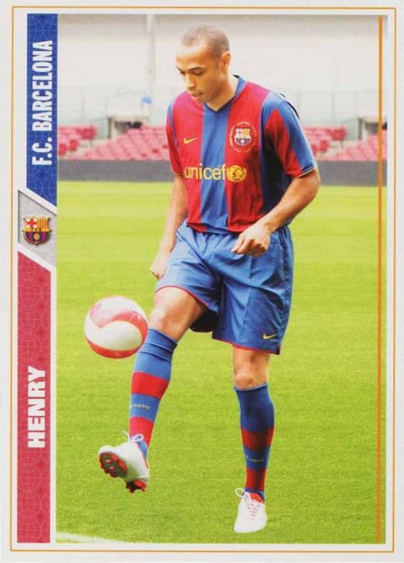 2007 Mundi Cromo Las Fichas de La Liga Thierry Henry #51 Soccer Card