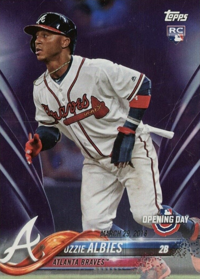 2018 Topps Opening Day Ozzie Albies #13 Baseball Card