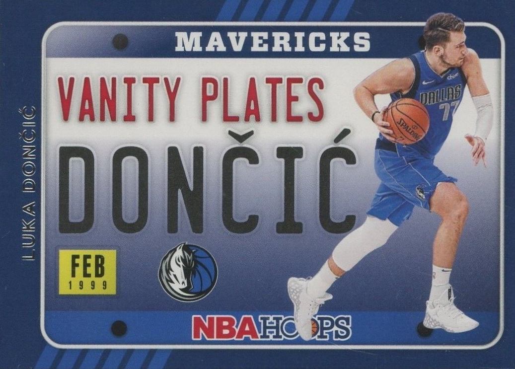 2020 Panini Hoops Vanity Plates Luka Doncic #10 Basketball Card