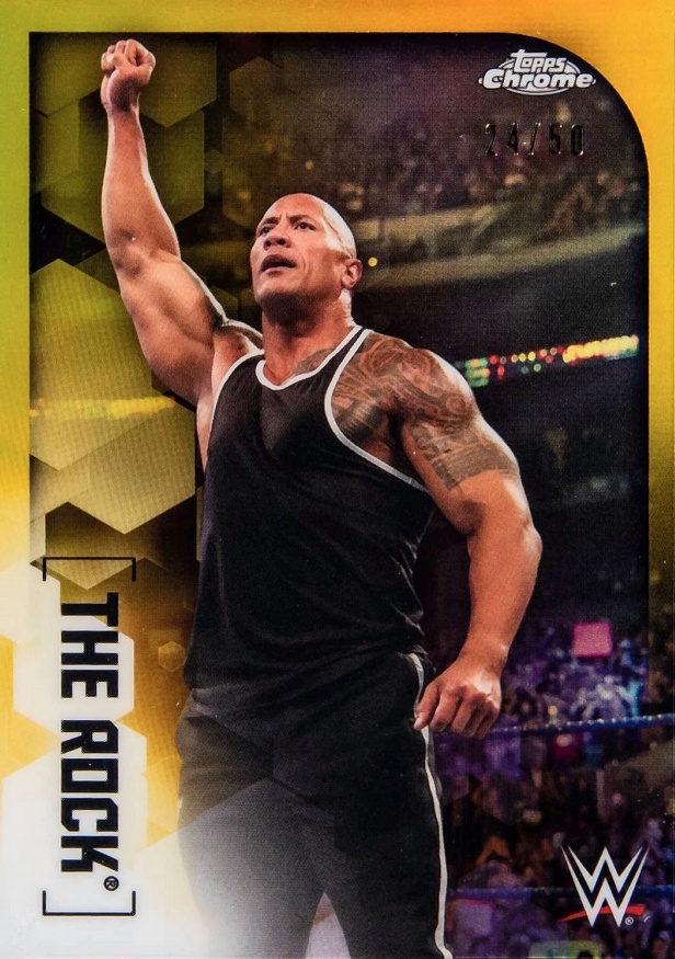 2020 Topps WWE Chrome Dwayne Johnson #64 Other Sports Card