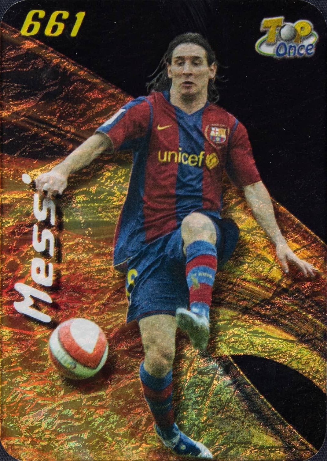 2007 Mundi Cromo Las Fichas de La Liga Lionel Messi #661 Soccer Card