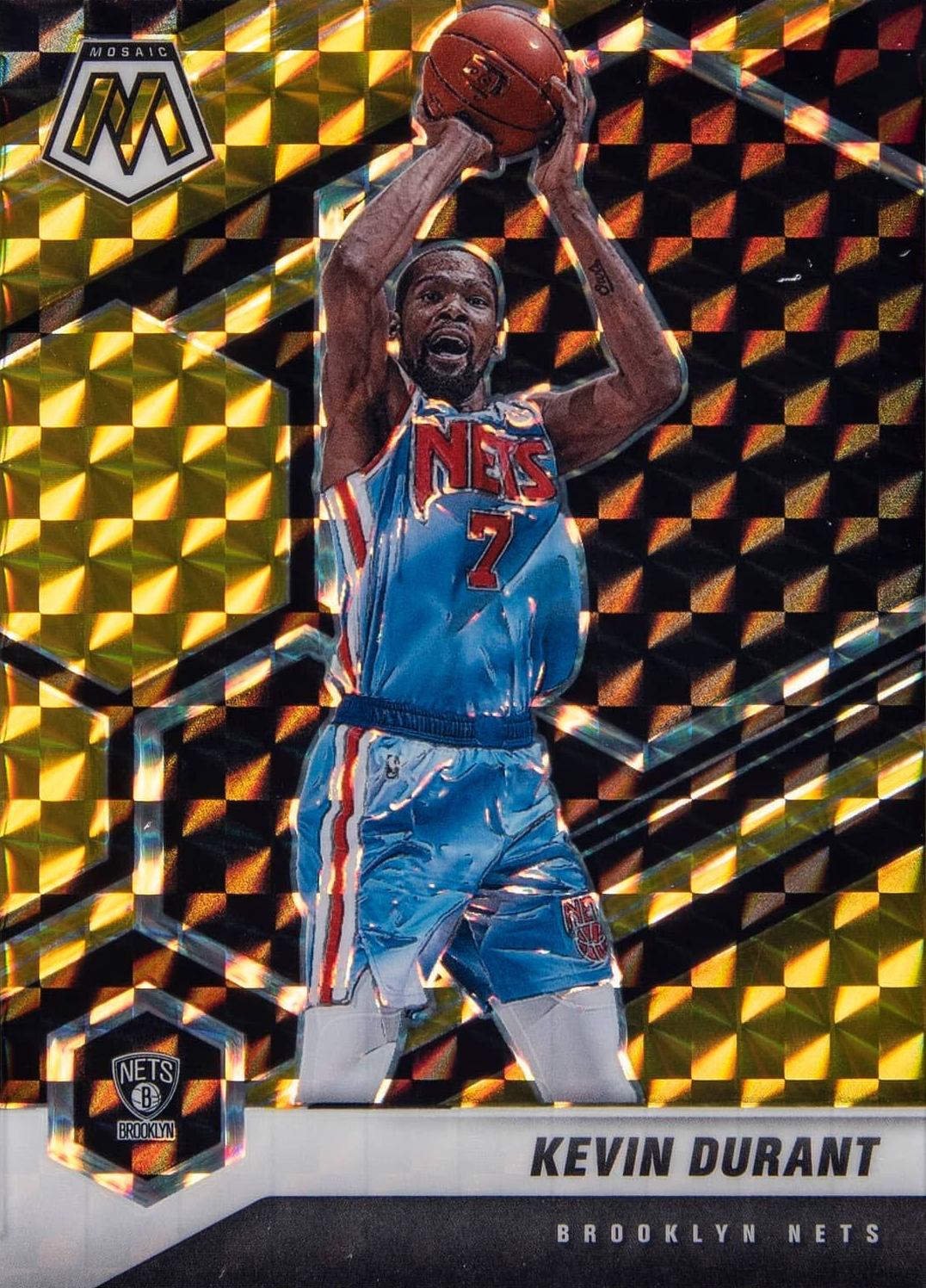 2020  Panini Mosaic Kevin Durant #7 Basketball Card