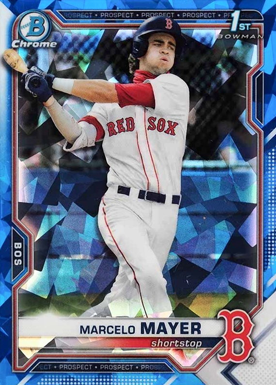 2021 Bowman Draft Chrome Sapphire Edition Marcelo Mayer #BDC174 Baseball Card