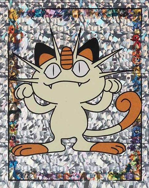 1999 Merlin Pokemon Meowth-Prism #S11 TCG Card