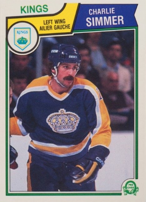 1983 O-Pee-Chee Charlie Simmer #162 Hockey Card