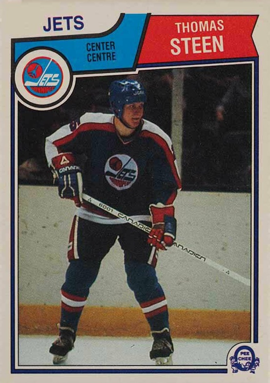 1983 O-Pee-Chee Thomas Steen #393 Hockey Card