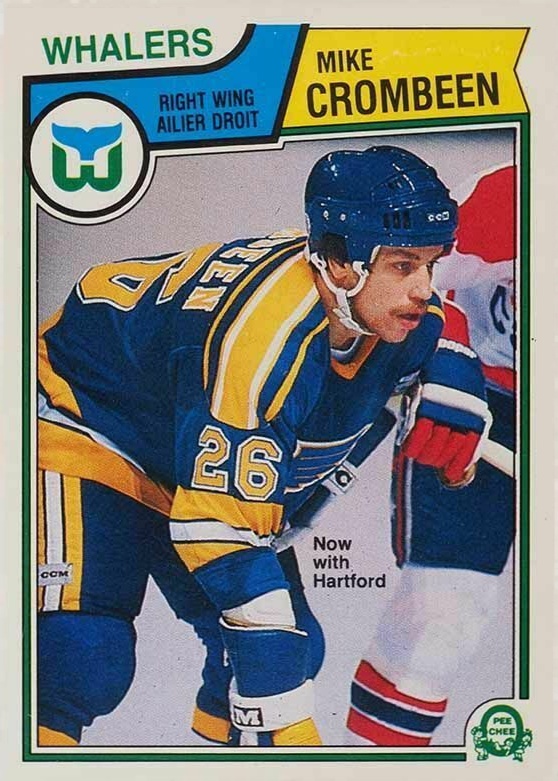 1983 O-Pee-Chee Mike Crombeen #312 Hockey Card
