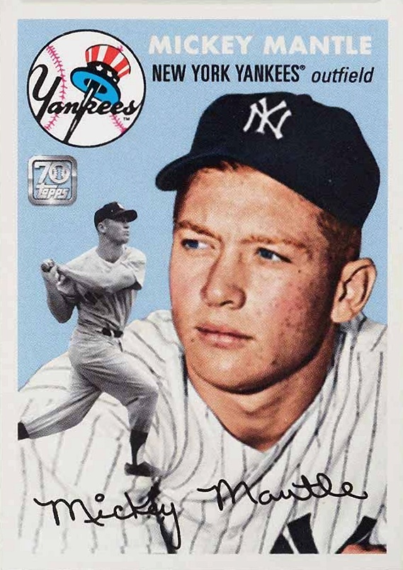 2021 Topps X Mickey Mantle Collection Mickey Mantle #7 Baseball Card