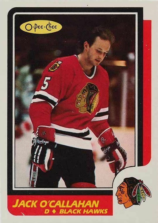1986 O-Pee-Chee Jack O'Callahan #207 Hockey Card