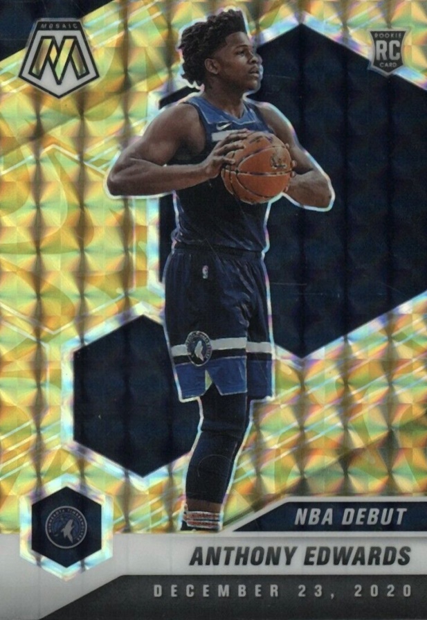 2020  Panini Mosaic Anthony Edwards #261 Basketball Card