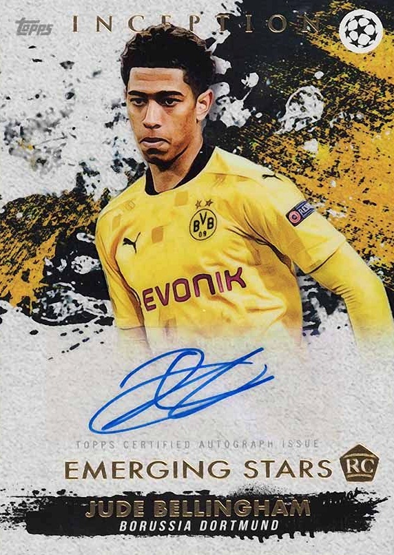 2020 Topps Inception UEFA Champions League Jude Bellingham # Soccer Card