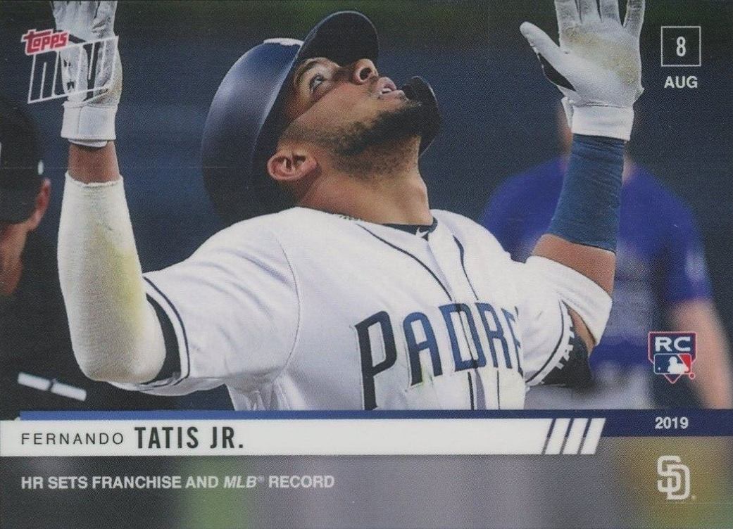 2019 Topps Now Fernando Tatis Jr. #655 Baseball Card