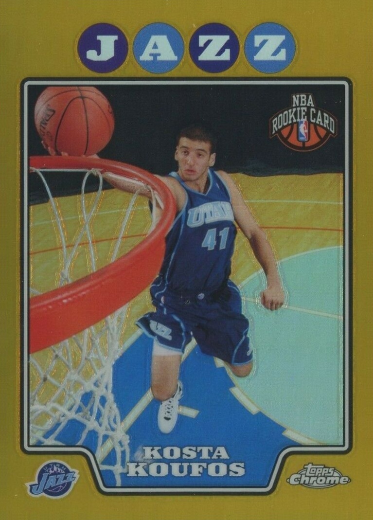 2008 Topps Chrome Kosta Koufos #202 Basketball Card