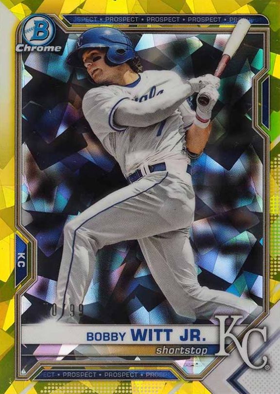 2021 Bowman Draft Chrome Sapphire Edition Bobby Witt Jr. #BDC47 Baseball Card