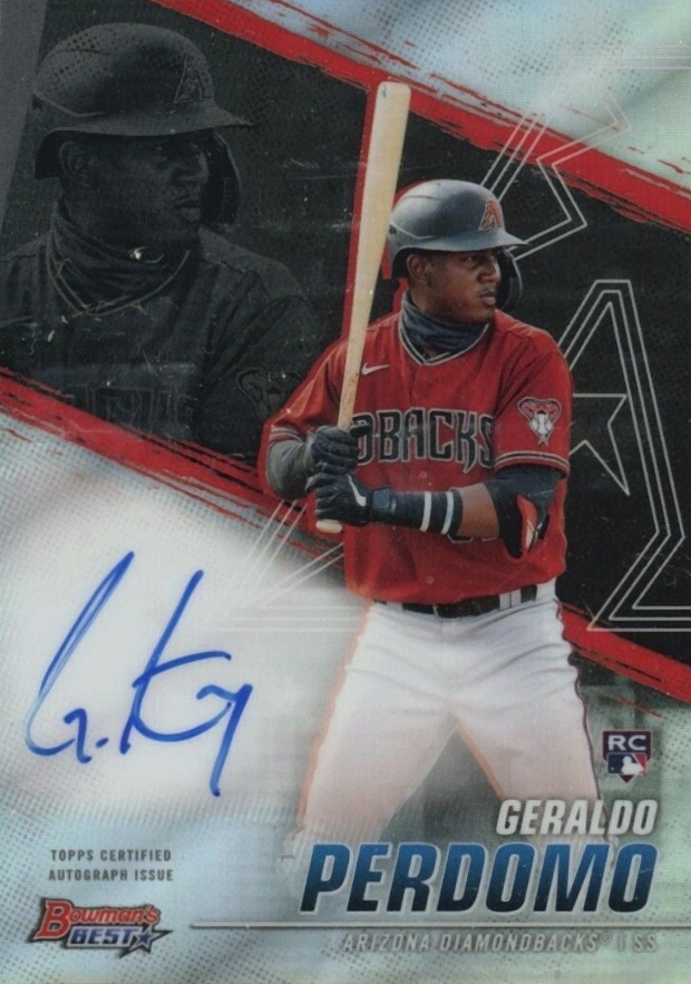 2021 Bowman's Best of 2021 Autographs Geraldo Perdomo #B21GP Baseball Card