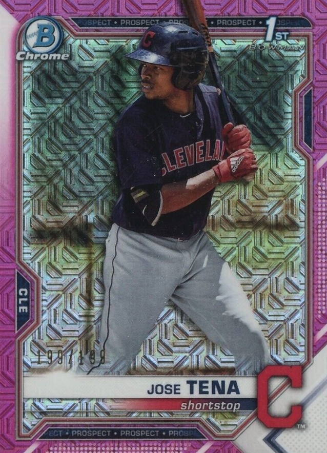 2021 Bowman Mega Box Chrome Jose Tena #BCP128 Baseball Card