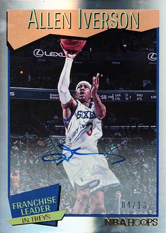 2021 Panini NBA Hoops Allen Iverson #255 Basketball Card