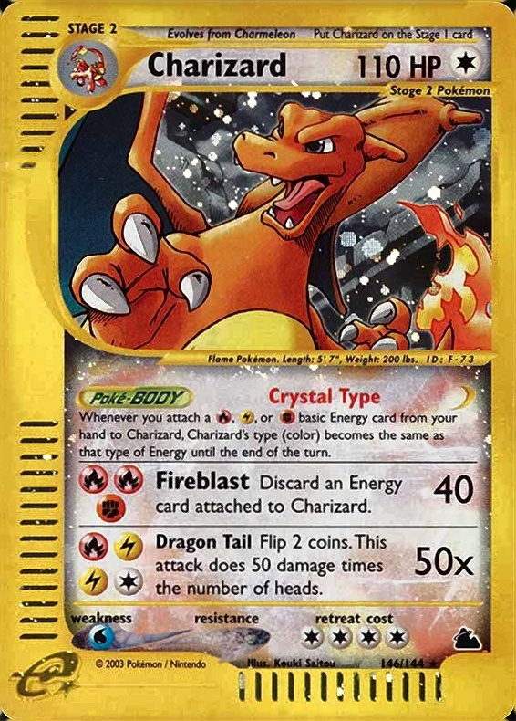 2003 Pokemon Skyridge Charizard-Holo #146 TCG Card