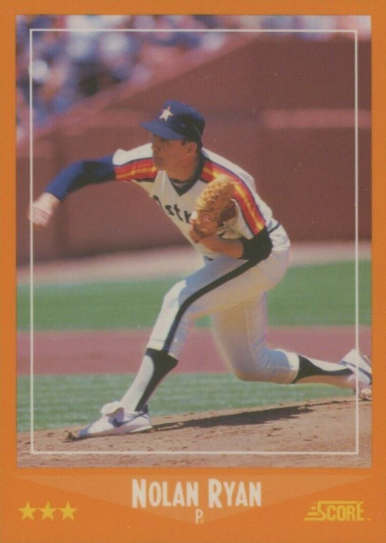 1988 Score Glossy Nolan Ryan #575 Baseball Card