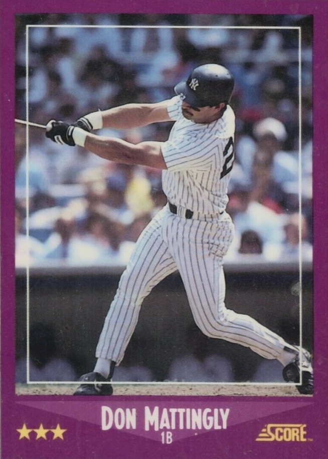 1988 Score Glossy Don Mattingly #1 Baseball Card