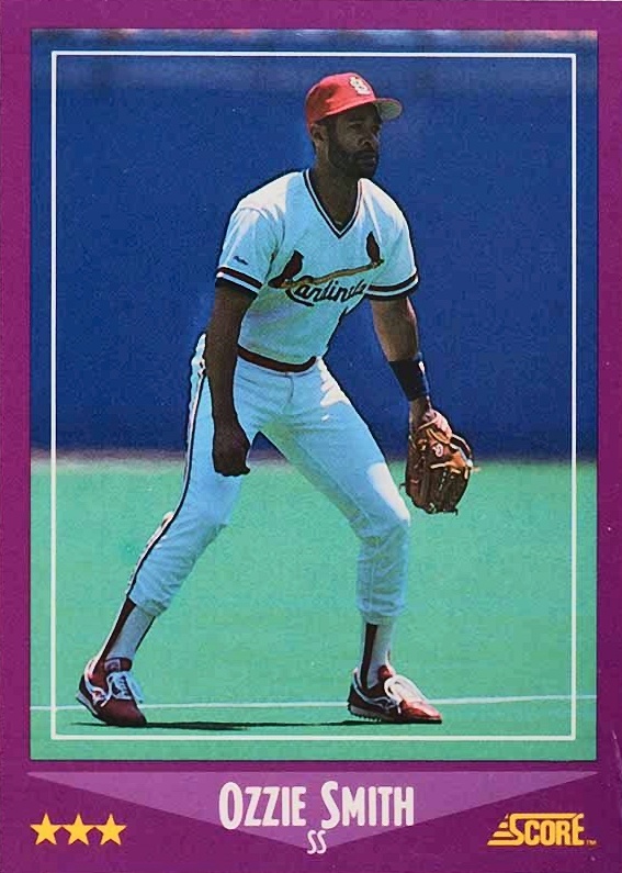 1988 Score Glossy Ozzie Smith #12 Baseball Card