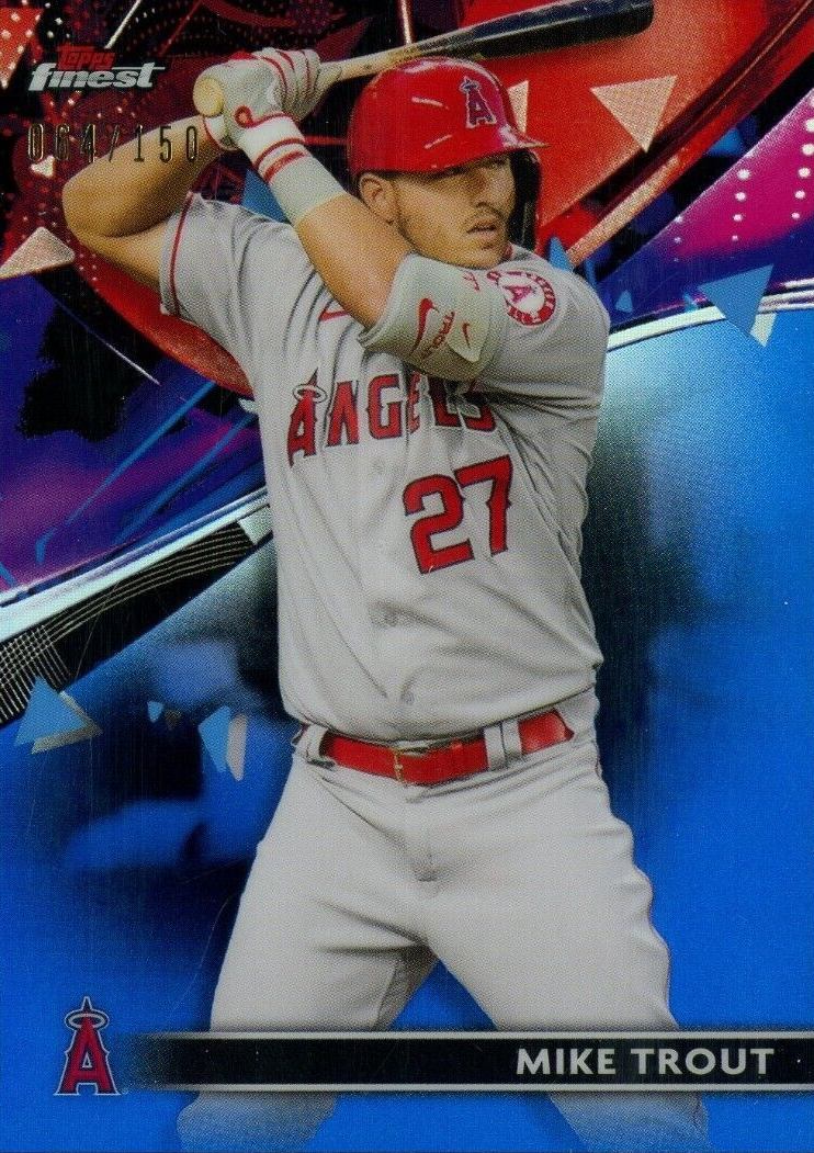 2021 Topps Finest Mike Trout #57 Baseball Card