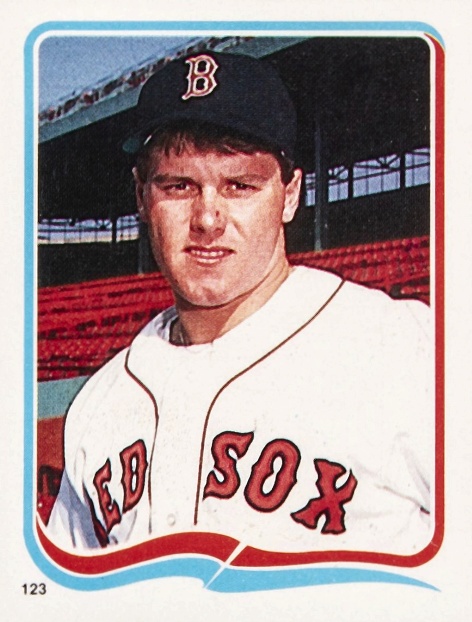 1985 Fleer Star Stickers Roger Clemens #123 Baseball Card
