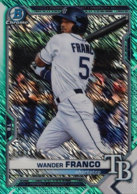2021 Bowman Chrome Prospects Wander Franco #BCP57 Baseball Card