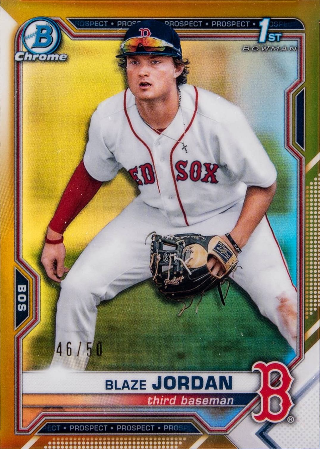 2021 Bowman Chrome Prospects Blaze Jordan #BCP71 Baseball Card