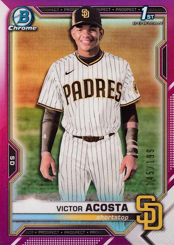 2021 Bowman Chrome Prospects Victor Acosta #BCP151 Baseball Card
