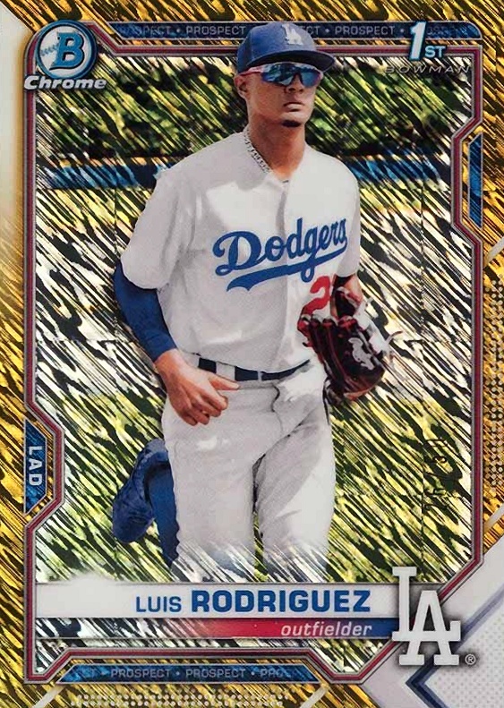 2021 Bowman Chrome Prospects Luis Rodriguez #BCP196 Baseball Card