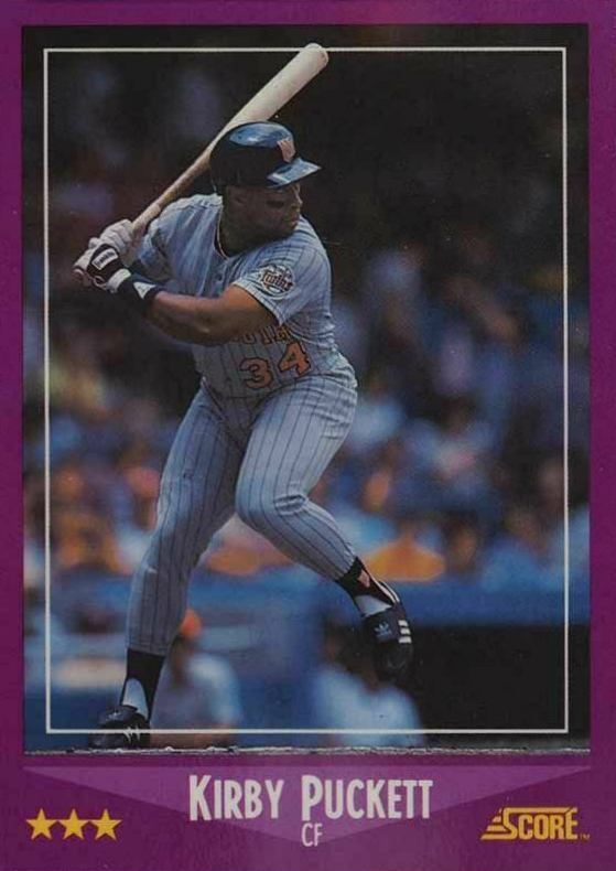 1988 Score Glossy Kirby Puckett #24 Baseball Card