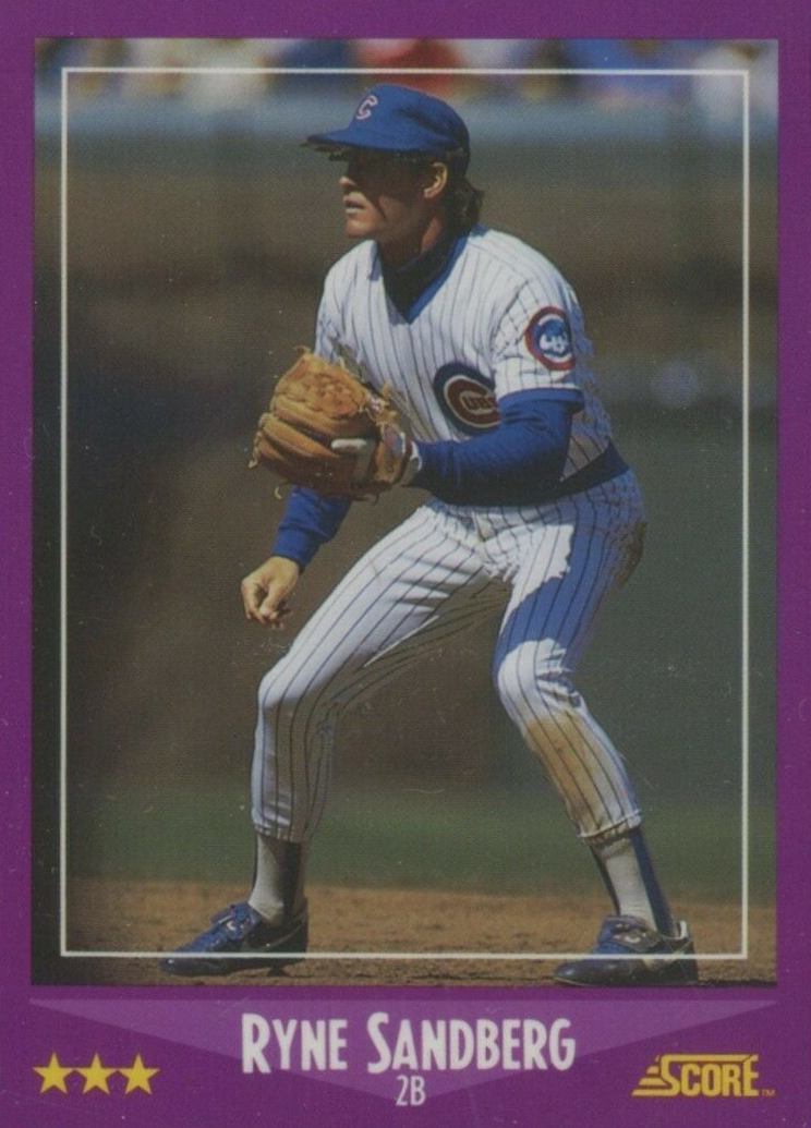 1988 Score Glossy Ryne Sandberg #26 Baseball Card