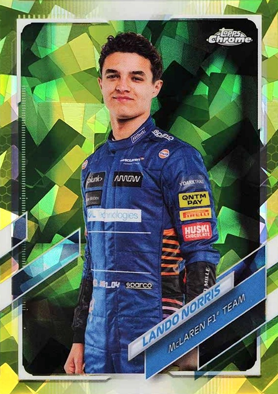 2021  Topps Chrome Formula 1 Sapphire Edition Lando Norris #6 Other Sports Card