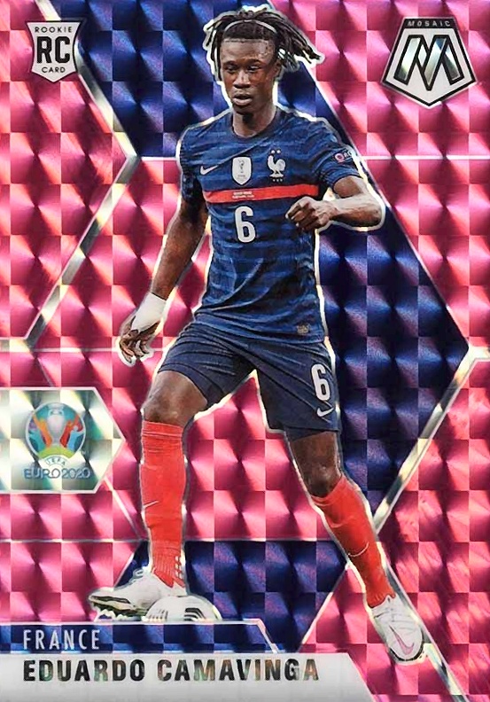 2020 Panini Mosaic UEFA Euro 2020 Eduardo Camavinga #111 Soccer Card