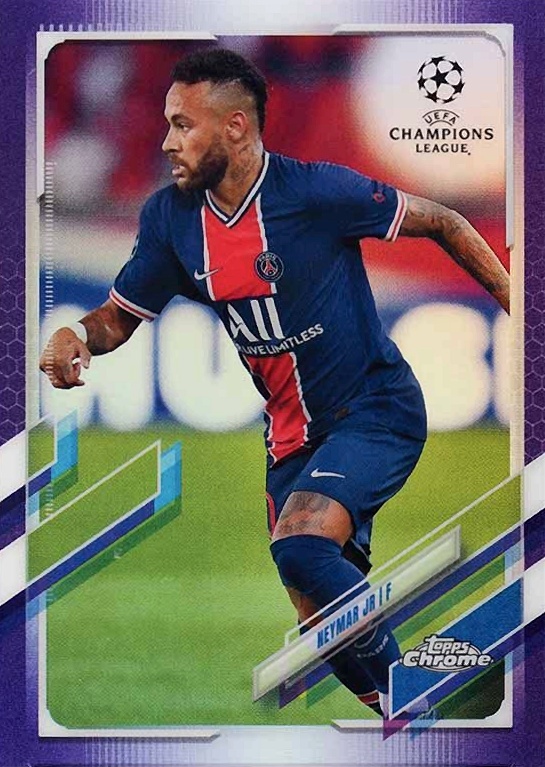 2020 Topps Chrome UEFA Champions League Neymar Jr #16 Soccer Card