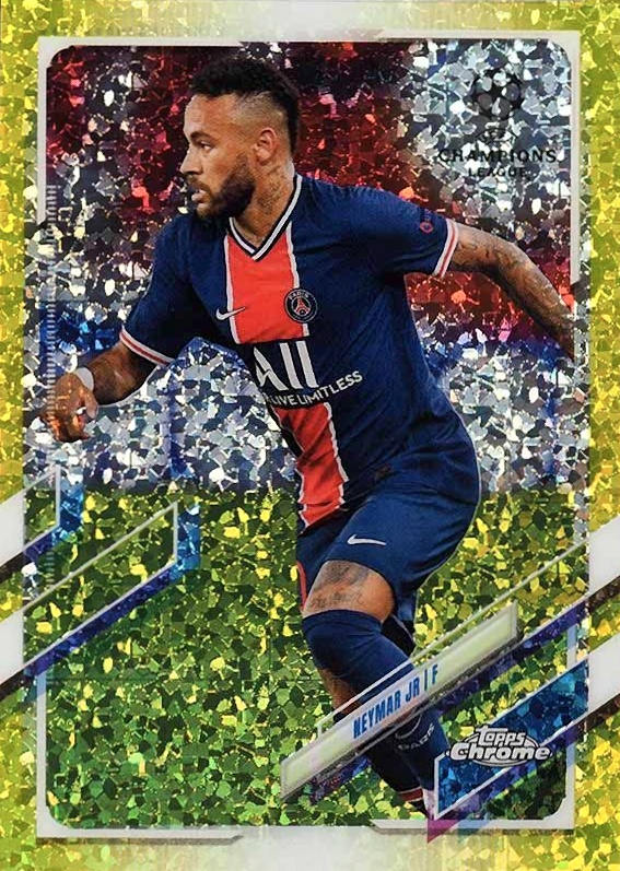 2020 Topps Chrome UEFA Champions League Neymar Jr #16 Soccer Card