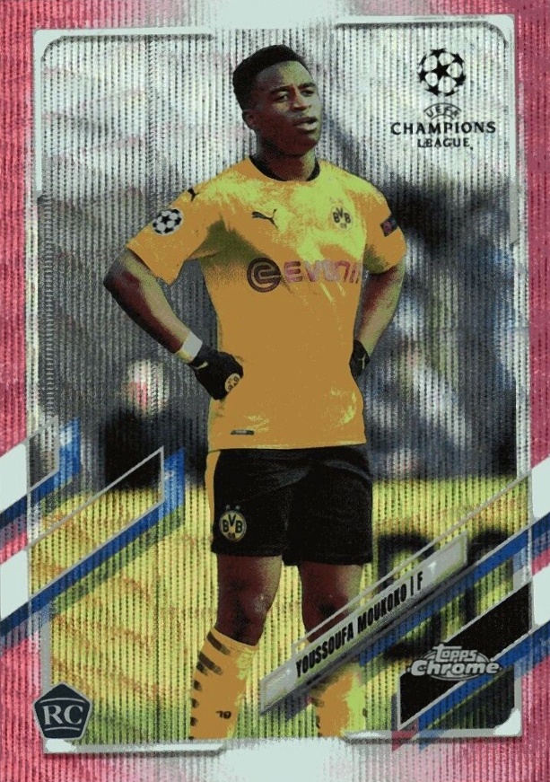 2020 Topps Chrome UEFA Champions League Youssoufa Moukoko #55 Soccer Card