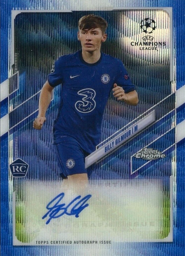 2020 Topps Chrome UEFA Champions League Billy Gilmour #66 Soccer Card