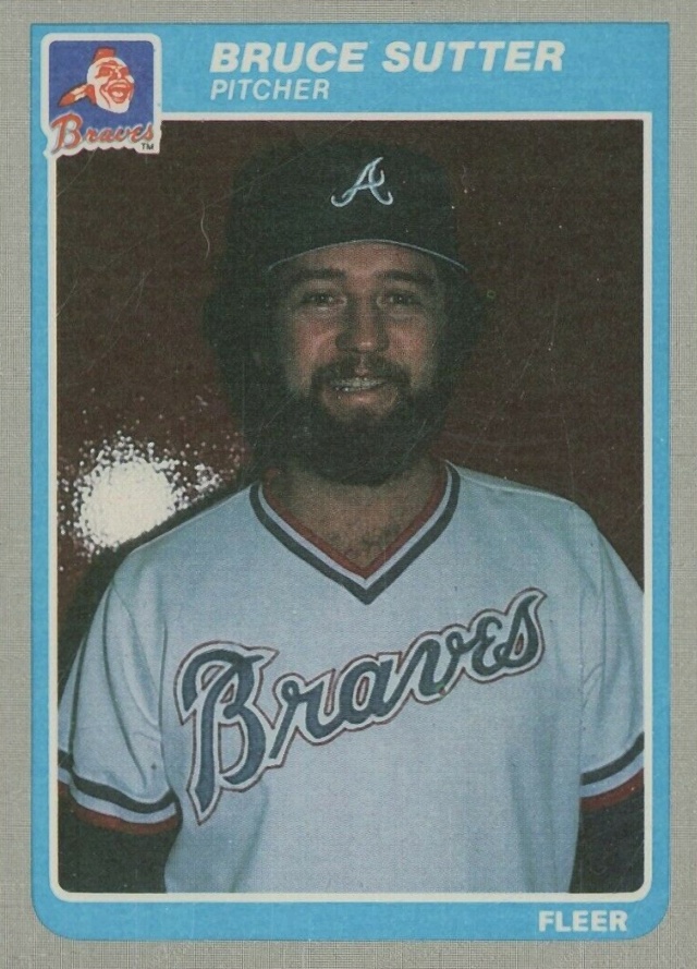 1985 Fleer Update Bruce Sutter #U-114 Baseball Card