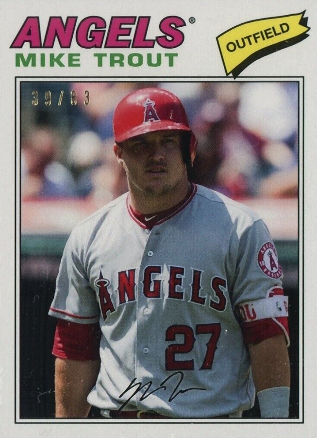 2019 Topps Transcendent VIP Party Mike Trout Through the Years Mike Trout #1977 Baseball Card