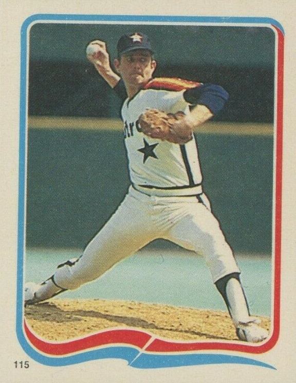 1985 Fleer Star Stickers Nolan Ryan #115 Baseball Card