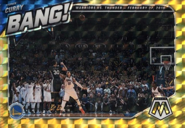 2020 Panini Mosaic Bang! Stephen Curry #2 Basketball Card